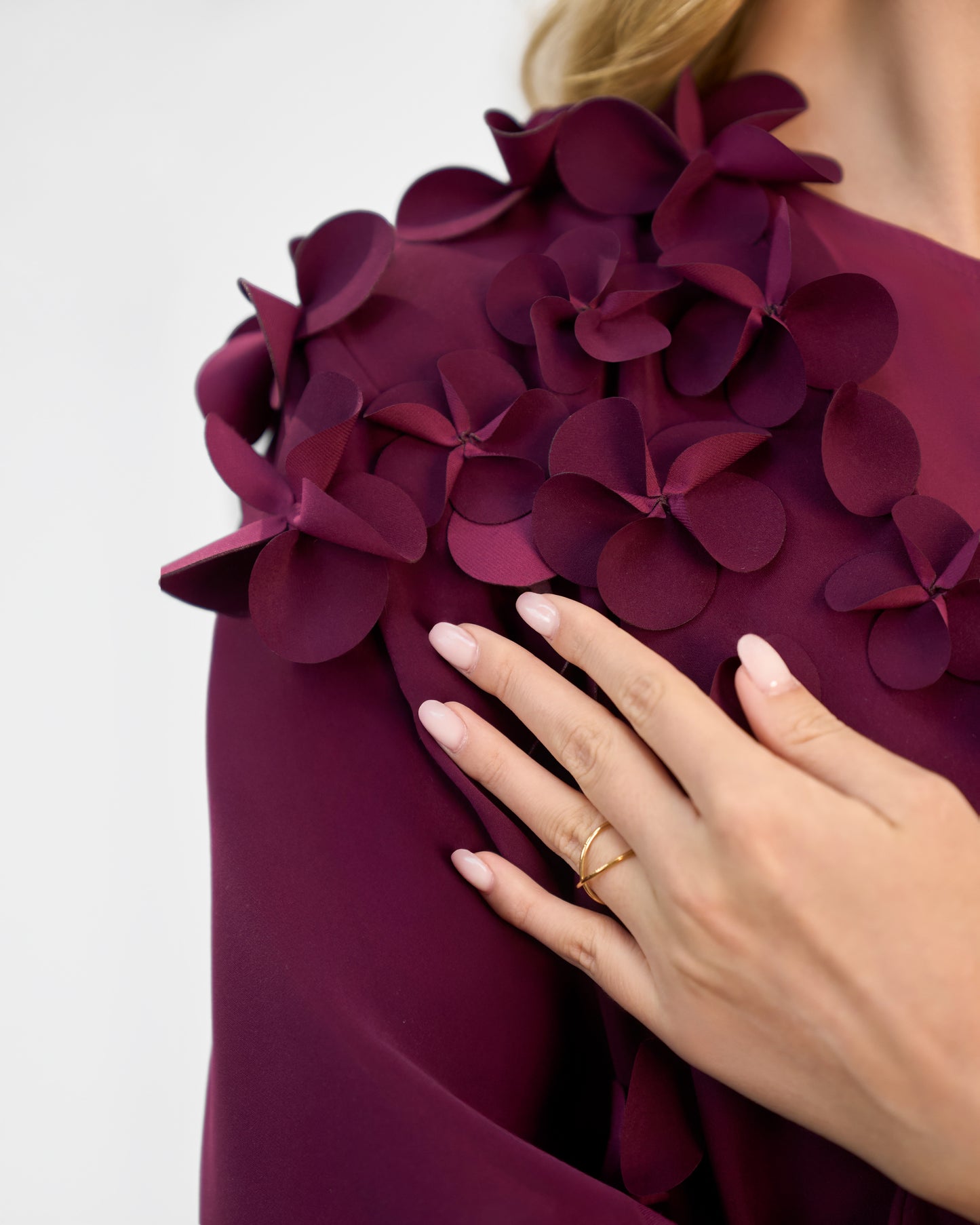 Abayas & Kaftans Purple flower