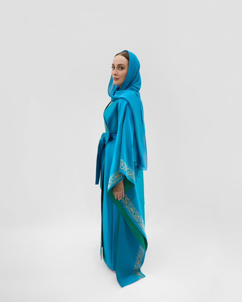 Abayas & Kaftans Teal Blue3